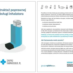 Instrukcja poprawnej obsługi inhalatora, podobnego do Symbicort. Wskazówki dotyczące prawidłowego stosowania leków wziewnych.