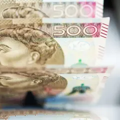 Stos banknotów 500 zł. Zastanawiasz się, ile wynosi składka ZUS dla jednoosobowej firmy?