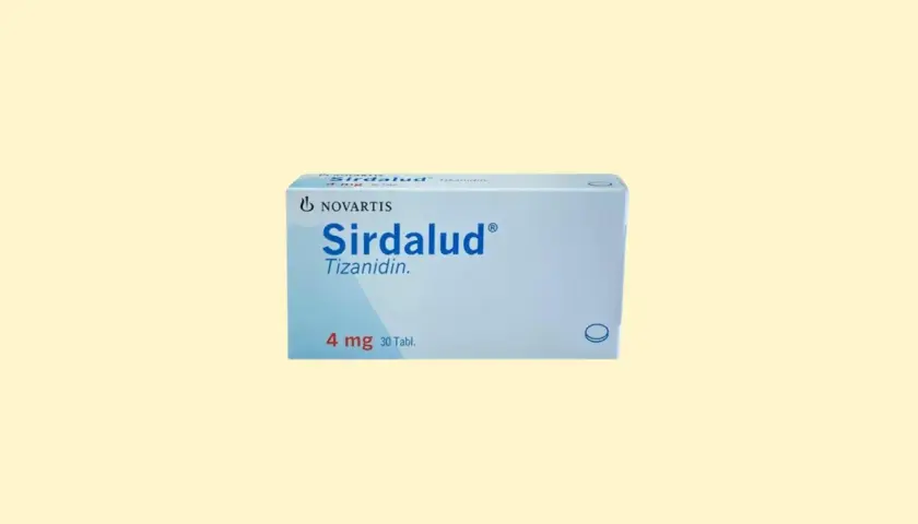 Opakowanie leku Sirdalud 4 mg, 30 tabletek. Sprawdź aktualną sirdalud cena.