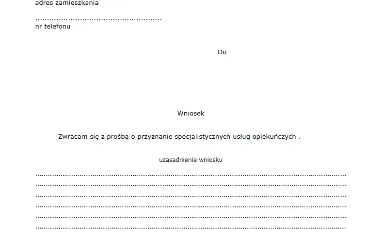 Jak napisać podanie o przyznanie opiekunki osoby starszej krok po kroku