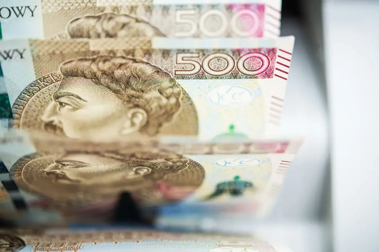Stos banknotów 500 zł. Zastanawiasz się, ile wynosi składka ZUS dla jednoosobowej firmy?