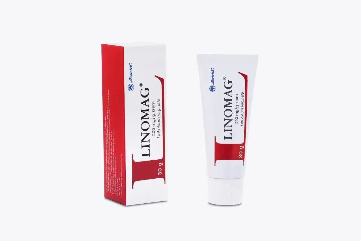 Krem Linomag na co? Na suchą skórę, podrażnienia i odparzenia. 30g.