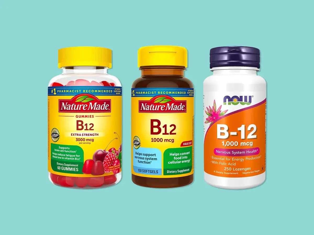 Trzy suplementy z witaminą B12: żelki Nature Made 3000 mcg, Nature Made 1000 mcg i NOW Foods B-12 1000 mcg. Która witamina B12 najlepsza?